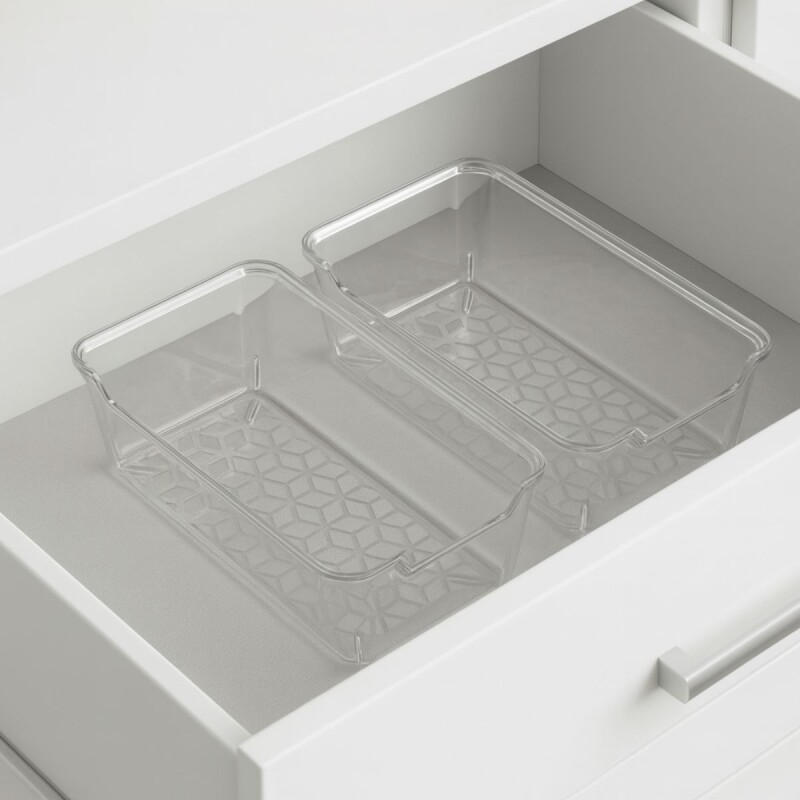 Organizador de acrílico 8,5 x 17,2 cm TRANSPARENTE