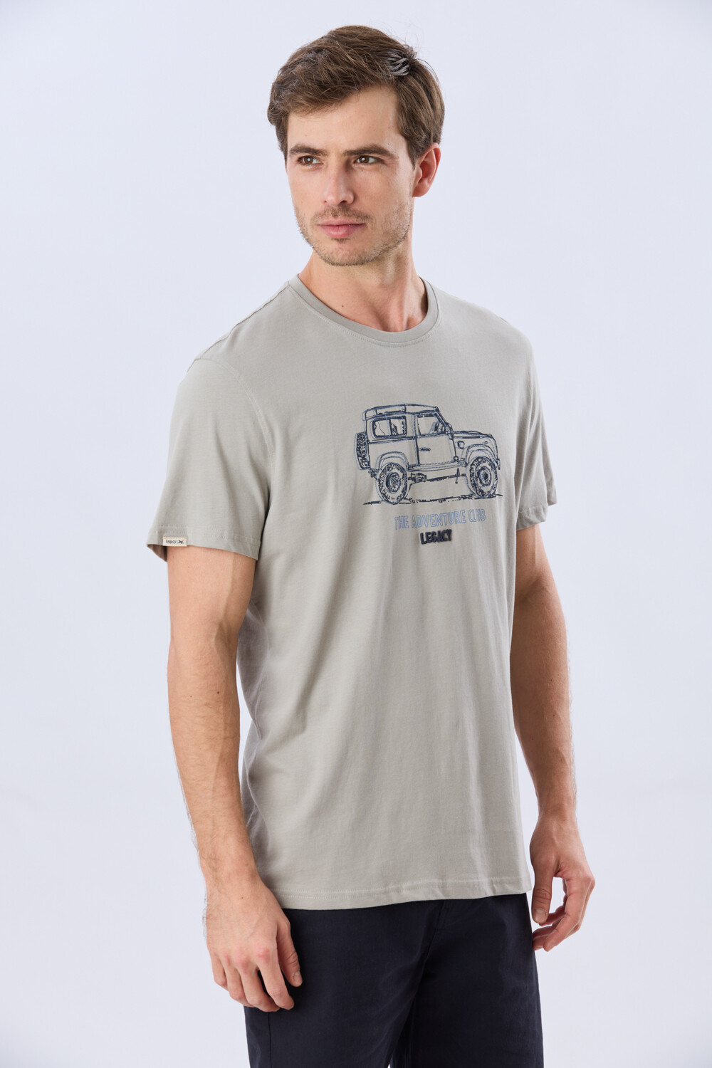 REMERA ESTAMPADA DE ALGODÓN Khaki