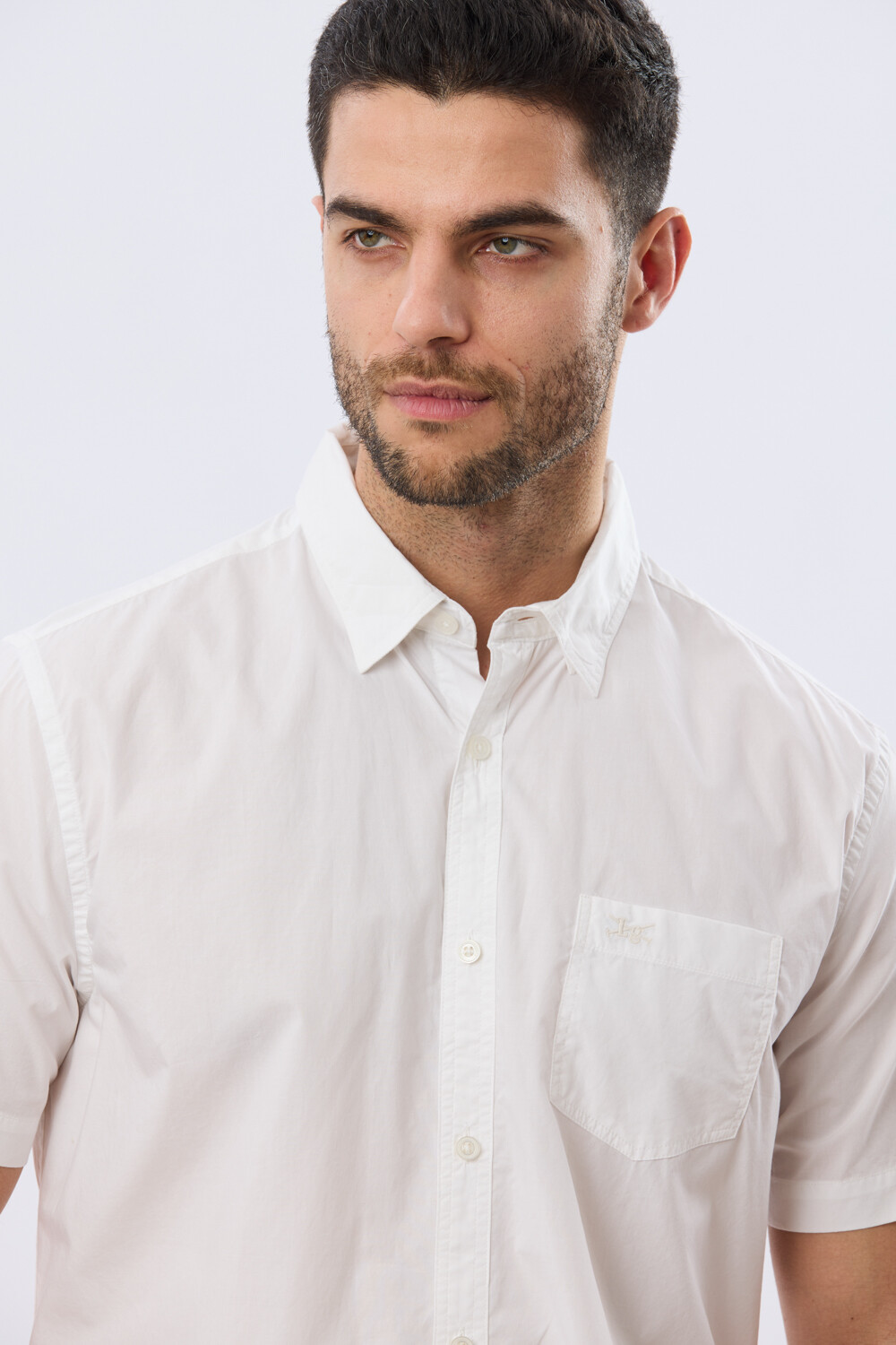 CAMISA LISA DE ALGODÓN Blanco