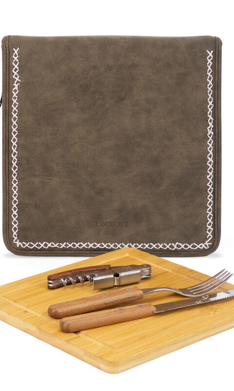 SET PARRILLERO BEEFMASTER TABACO