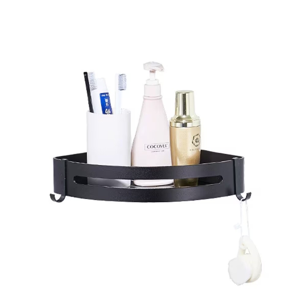 Esquinero de baño negro mate acero 304 210*210*45mm Esquinero De Baño Negro Mate Acero 304 210*210*45mm