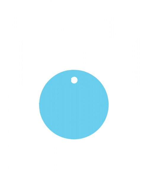 Tag circular liso CELESTE