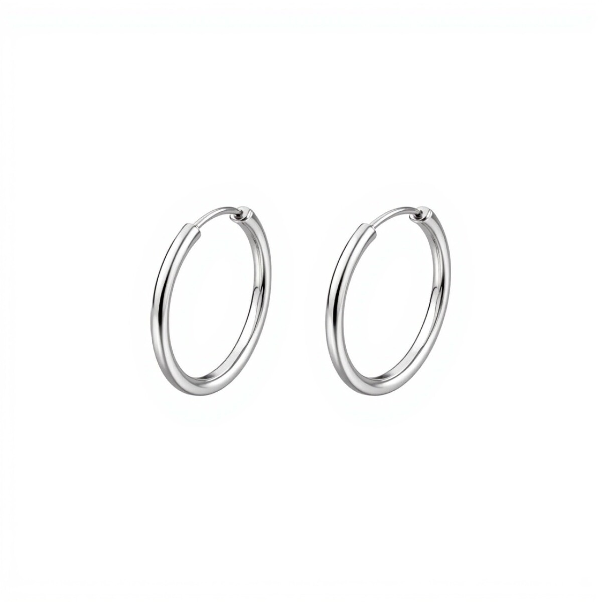 Caravanas Aro - Plata 925 - CA4186 - sinpiedra 