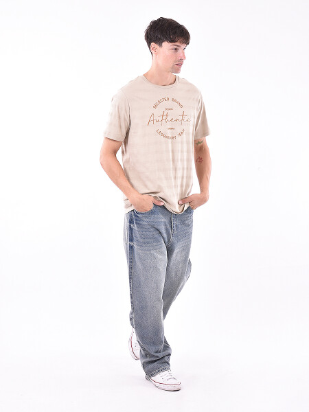 REMERA SELECTED BEIGE