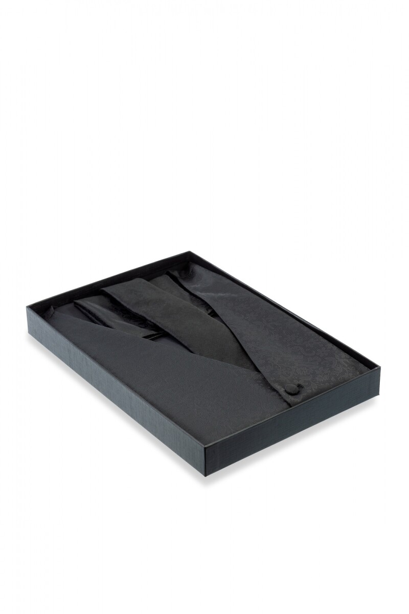 Set Chaleco Ceremonia BLACK