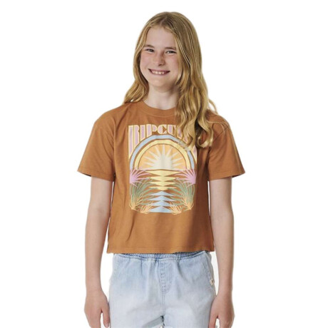 Remera Rip Curl Glow Heritage Crop Marrón