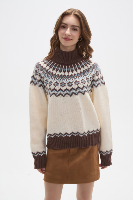 Sweater Kafeli Estampado 1