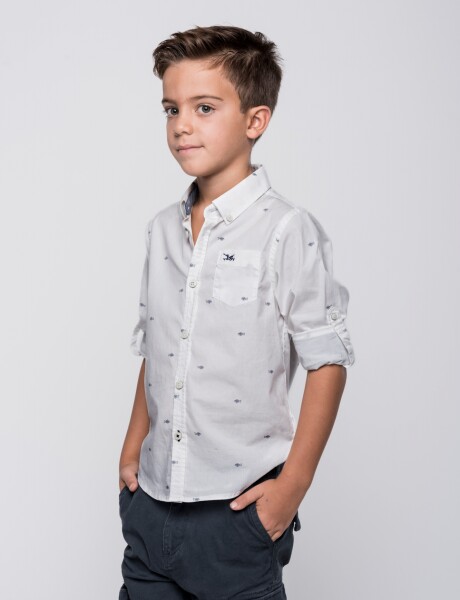 Camisa estampada Blanco