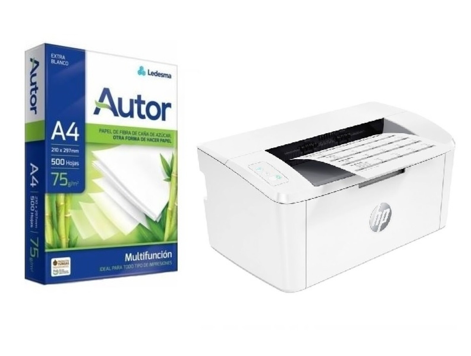 Impresora Multifuncion HP Laserjet + Resma A4 