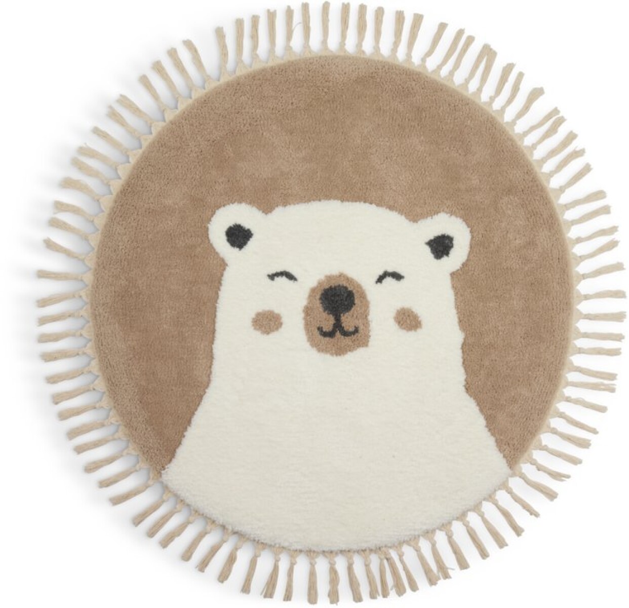 Alfombra TURT Ø90cm beige/blanco 