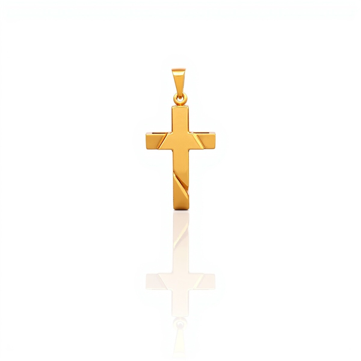 Dije Cruz-Oro bajo-Sin piedra-CP8648 - sinpiedra 