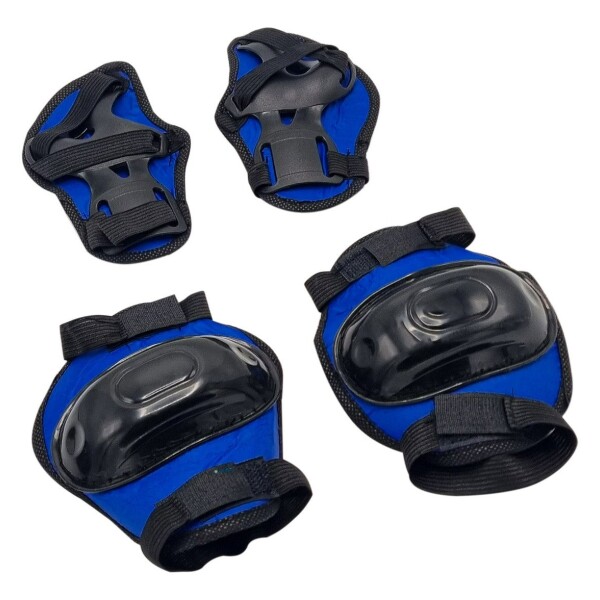 Rodillera Y Casco Cat Kit Protecciones Bici Patines Skate variante color AZULDIBUJO 2