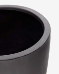Macetero Aiguablava de cemento negro Ø 56 cm
