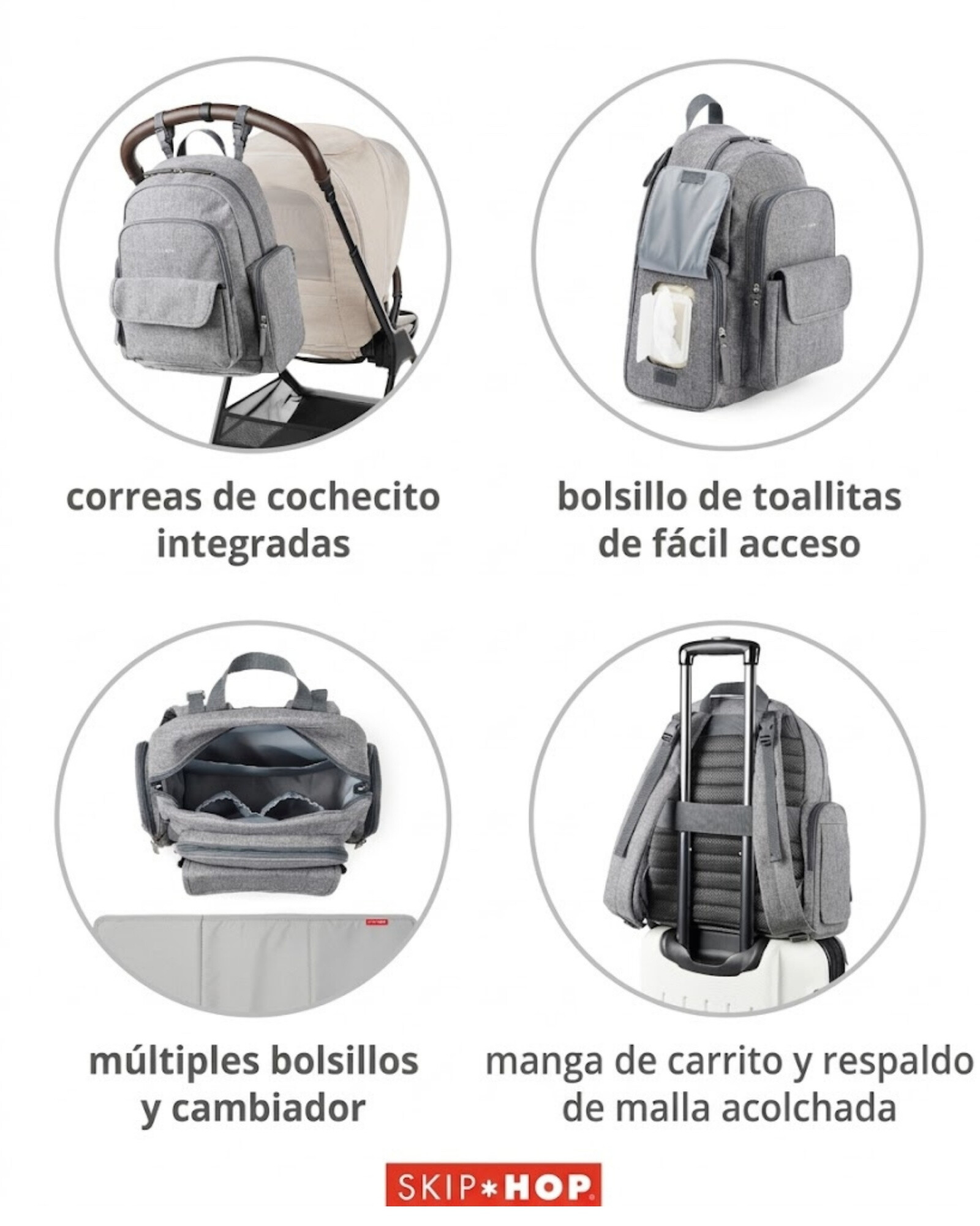 Mochila maternal Forma Next, gris Mochila maternal Forma Next, gris