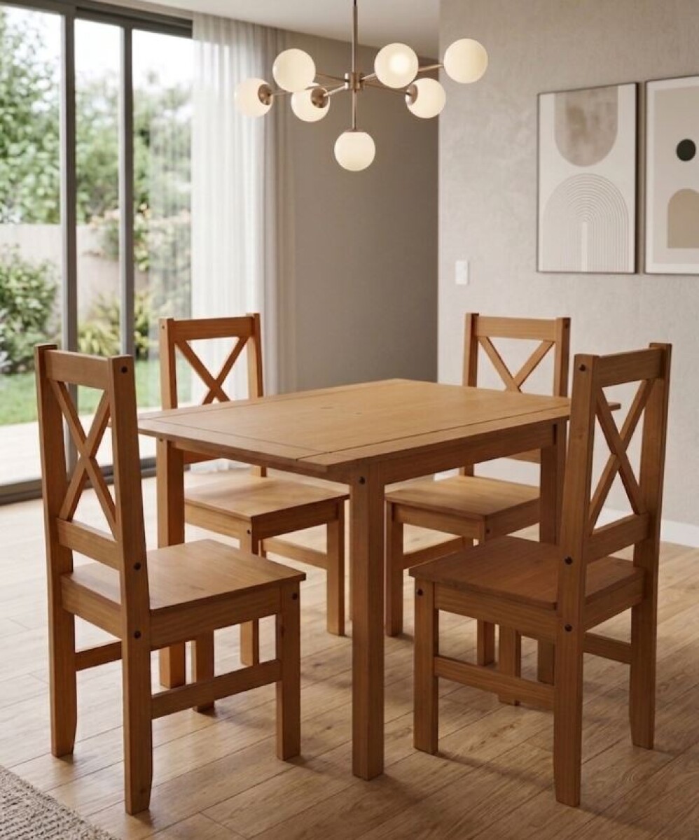 Juego De Comedor X 4 Sillas Cera X4N SMGB 