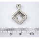 Dije Oro Blanco 18 K Con Brillantes Dije Oro Blanco 18 K Con Brillantes