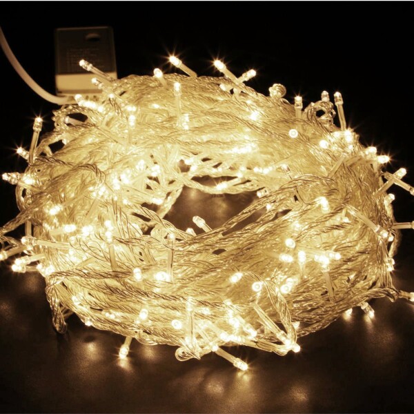 Guía de Luces Guirnalda 10M Led Luz Cálida Navidad 100 Luces Variante Luz Cálida