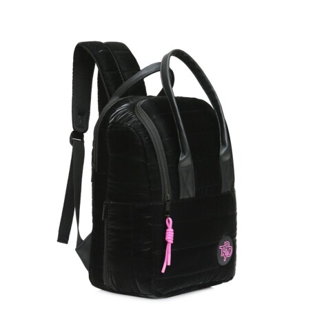 Mochila Trendy con Porta notebook y bolsillo de termo Negro