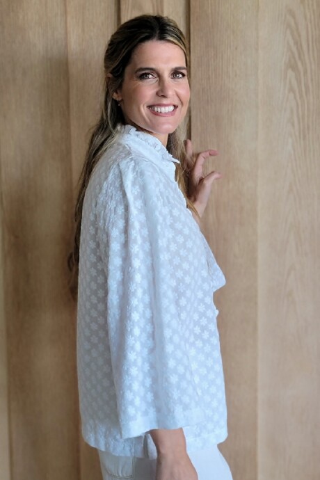 Camisa Dinamarca Broderie flor