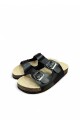 Sandalia Bettina BT103 dos hebillas Negro