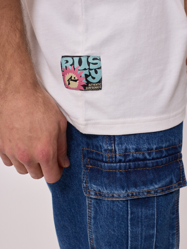 T-SHIRT LASON RUSTY Blanco