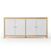 Aparador 4 Puertas Mari Blanco/miel Aparador 4 Puertas Mari Blanco/miel