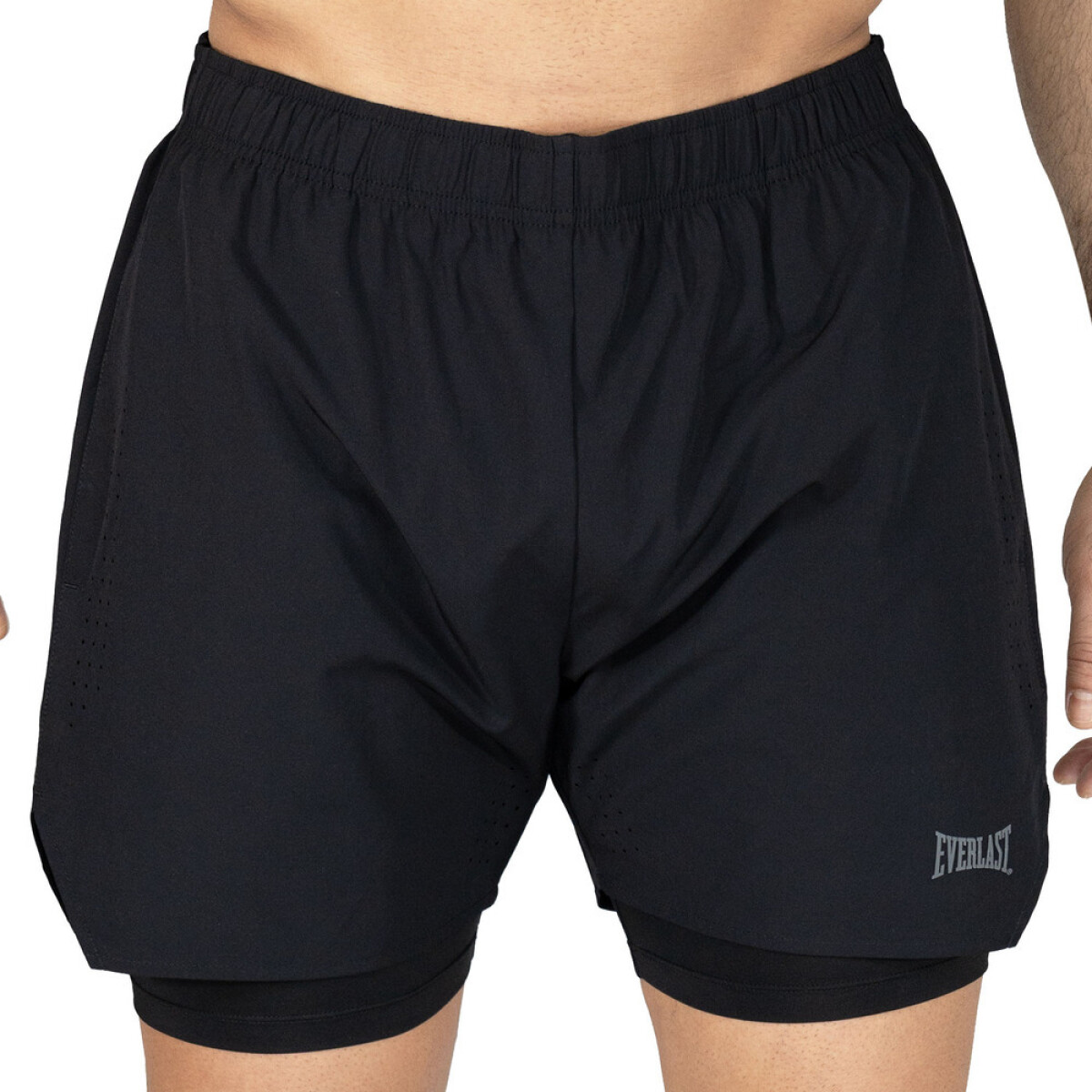 SHORT 2IN1 MEN POLY/ELAST EVERLAST MATCH WT M6 XL - BLACK 