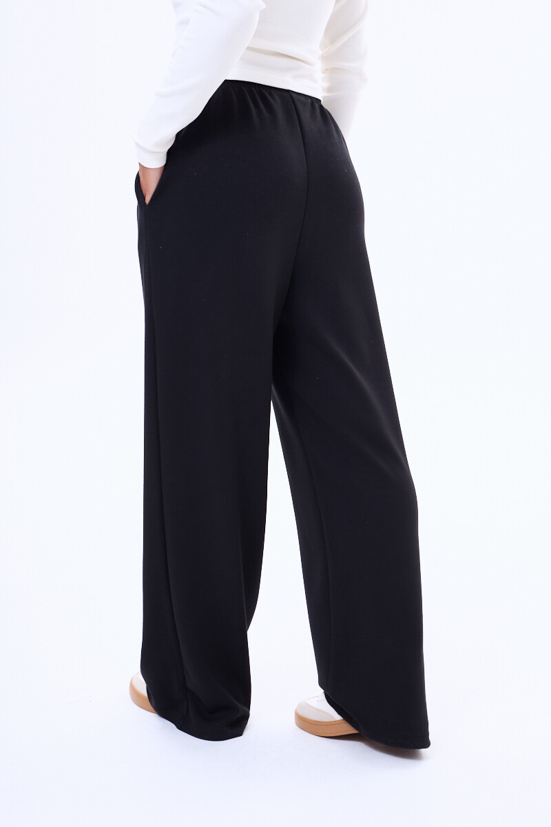 Pantalon de felpa Santa Negro