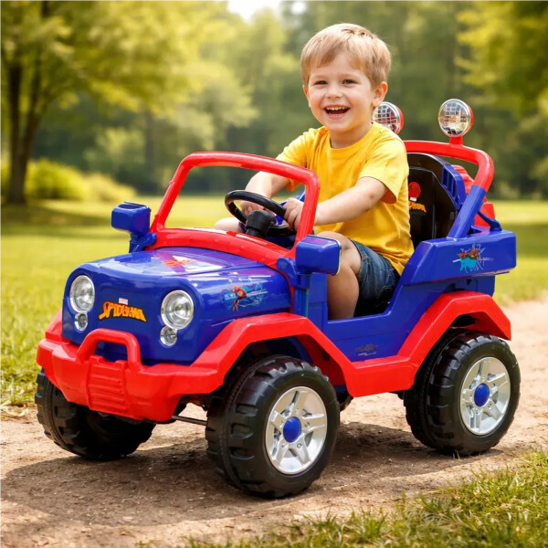 Jeep A Batería Spider Man Con Control Remoto Disney 51722 JEEP ELECTRICO SPIDERMAN DISNEY 51722