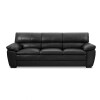 Sillón %100 Cuero - 3 Cuerpos - Premium Negro