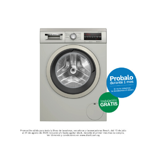 Lavarropas Bosch Inverter WUU28T6KES 9 kg Acero Inox Lavarropas Bosch Inverter WUU28T6KES 9 kg Acero Inox
