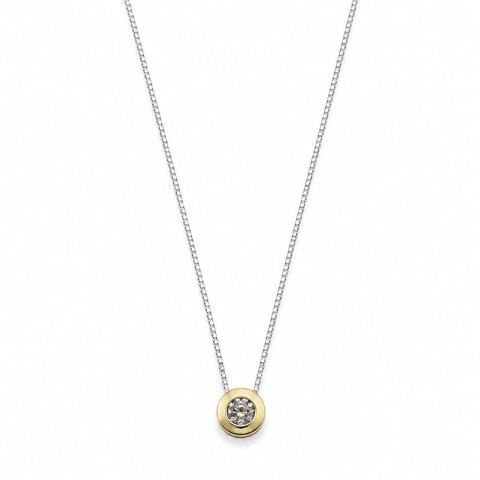 Conjunto cadena colgante punto de luz plata y oro Conjunto cadena colgante punto de luz plata y oro