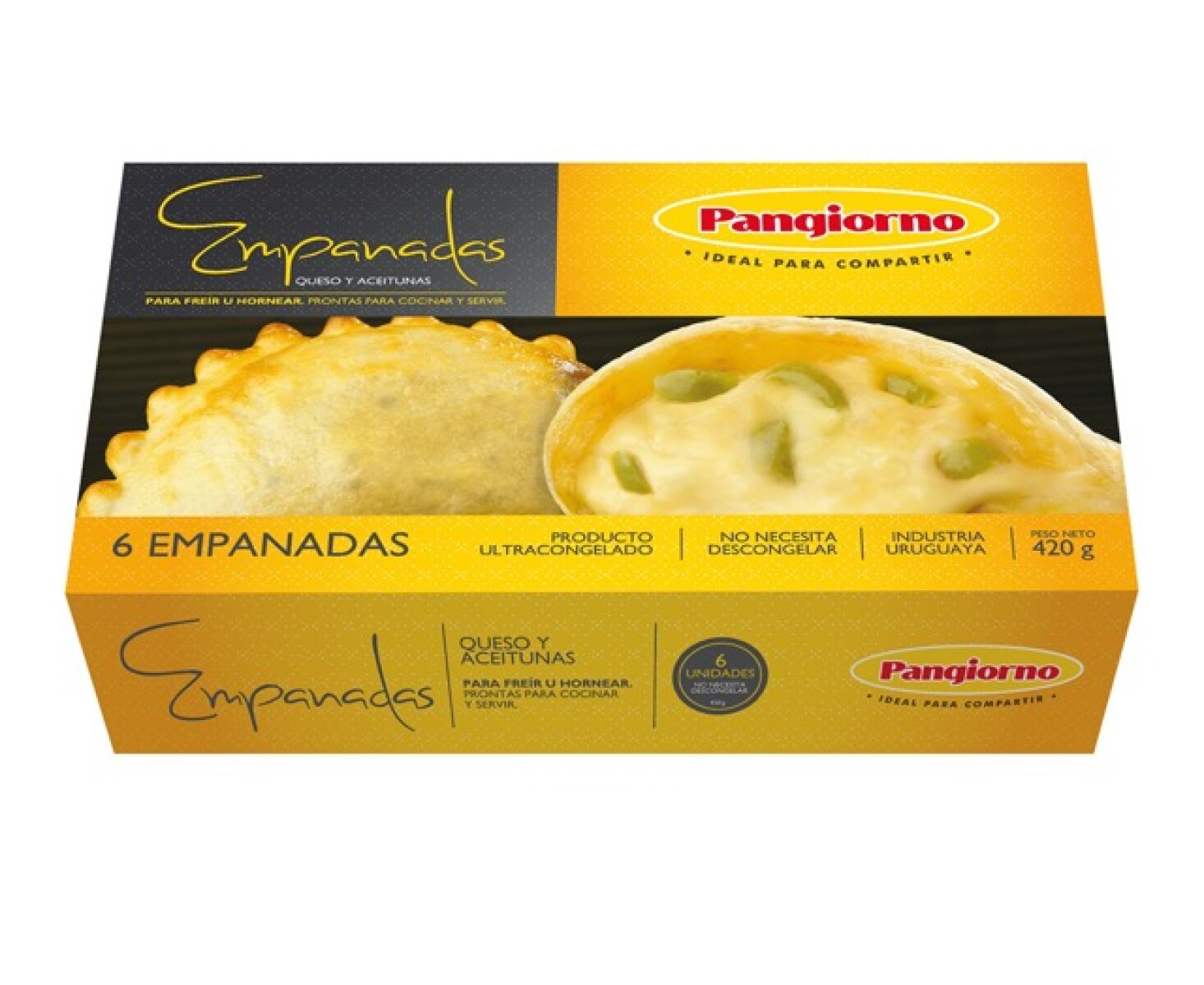 Empanadas de queso y aceitunas Pangiorno - 6 uds. - 420 gr 