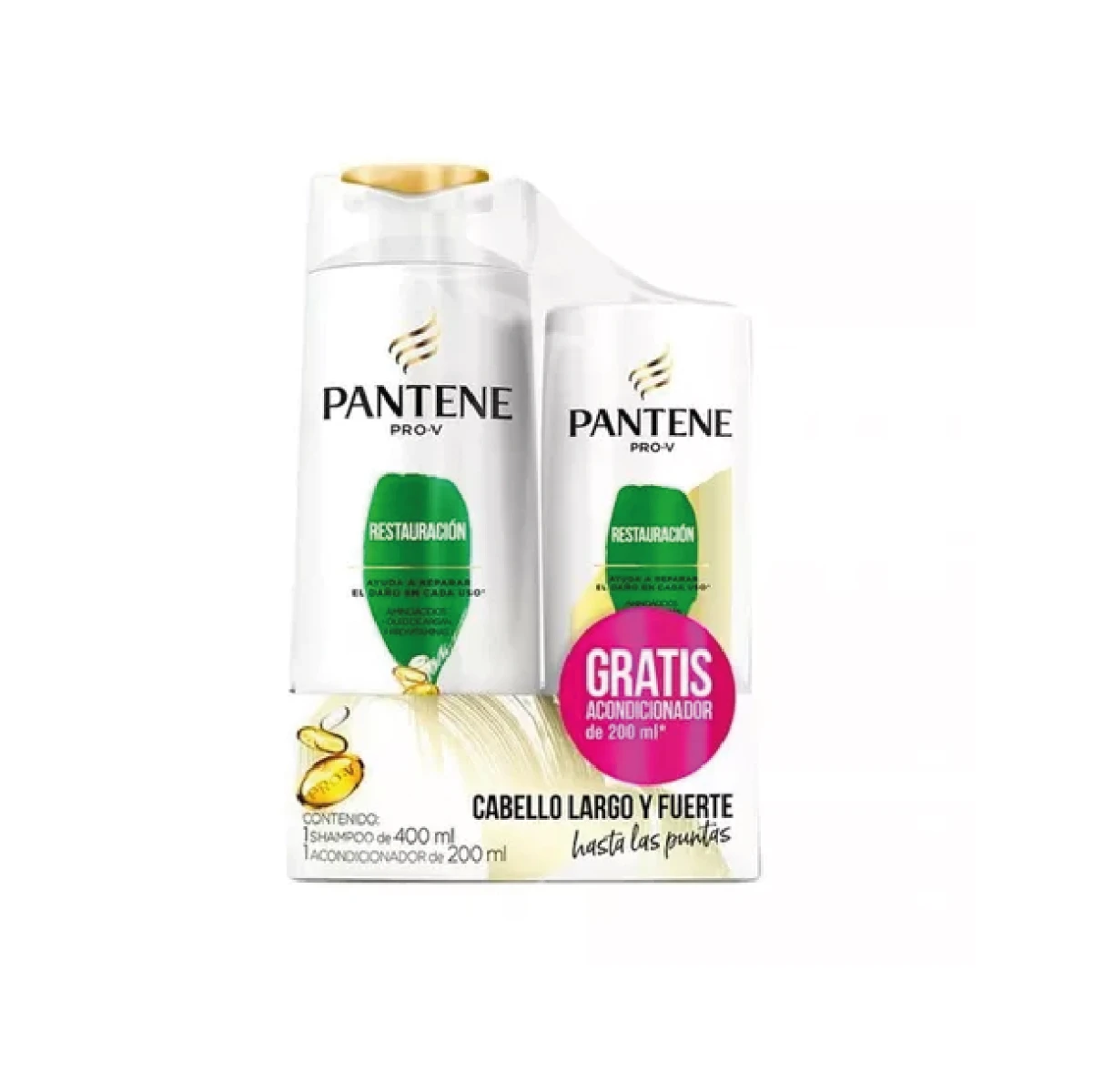 Pack Shampoo 400ml + Acondicionador 200ml PANTENE - Restauración 