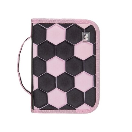 Cartuchera Filgo Starpak Futbol Negra y Rosada