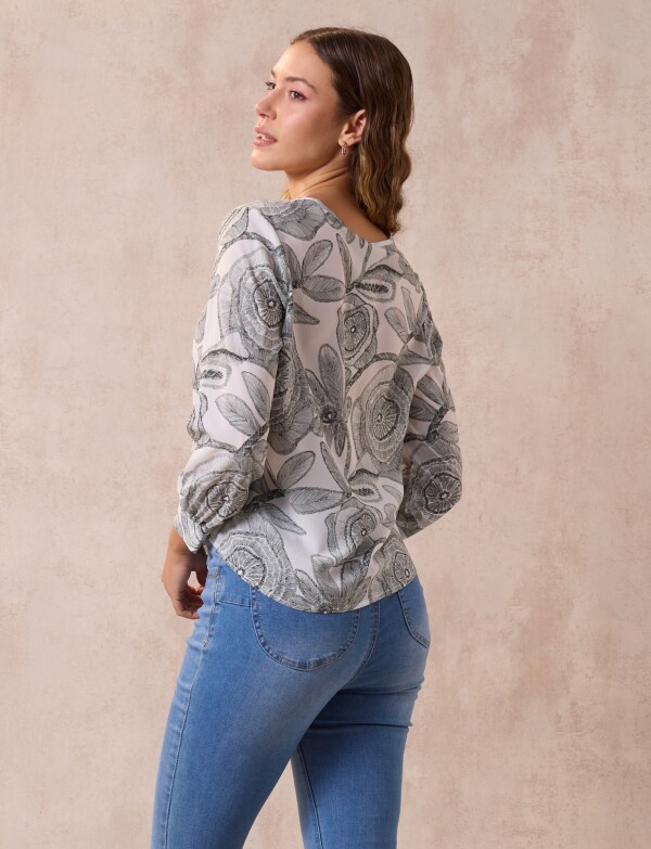 Blusa Gasa VERDE/MULTI
