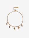 Pulseras Flexibles Cubic zirconia Pulsera Flexible Multicharms Cubic - Dorado