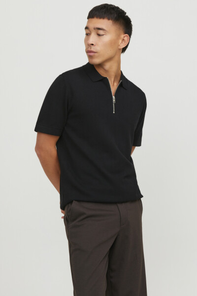 PLAYERA POLO DE PUNTO EMIL Black