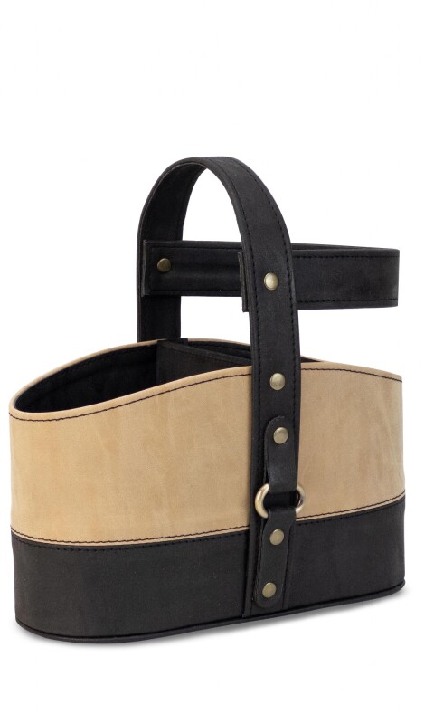 POSA TERMO SIRIO ENGRASADO NEGRO CON BEIGE