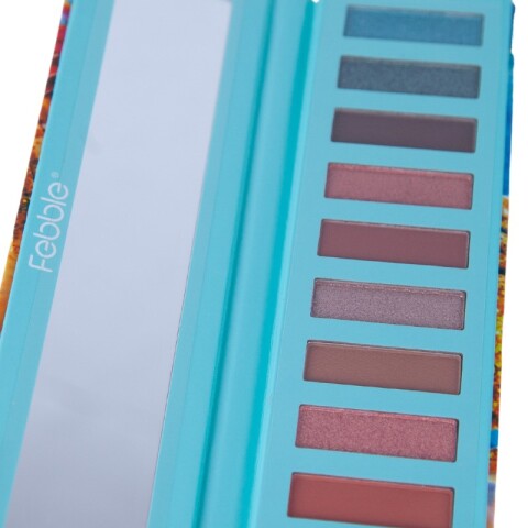 FEBBLE Paleta de sombras trendy swag matte y satinadas 10 Unica