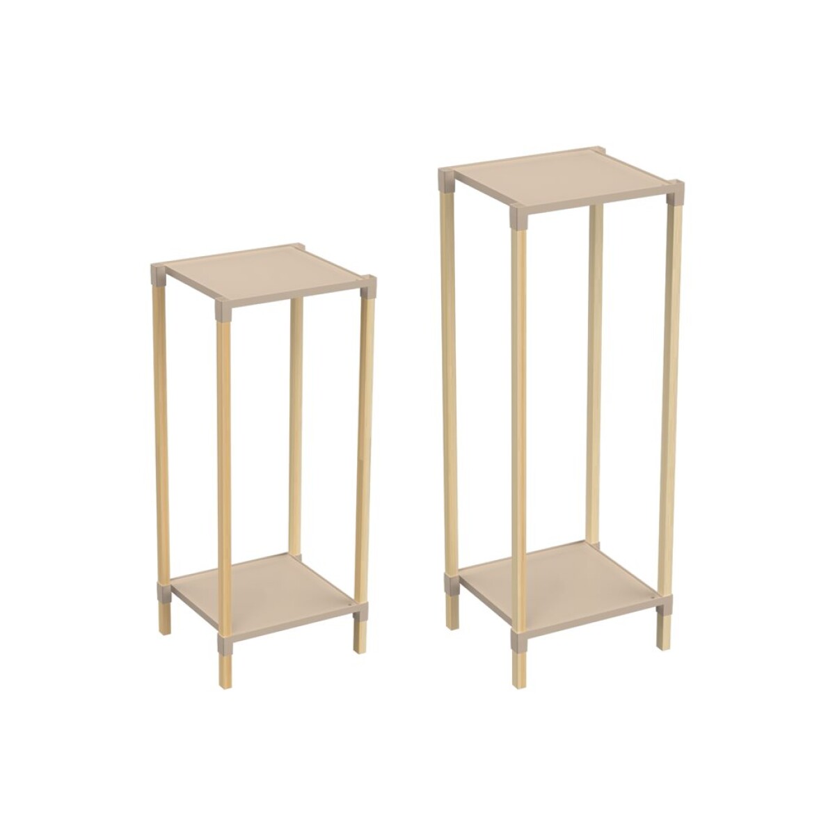 ORGANIZADOR SET X2UNID 48x28x25CMS / 59x28x25CMS MADERA Y PP 