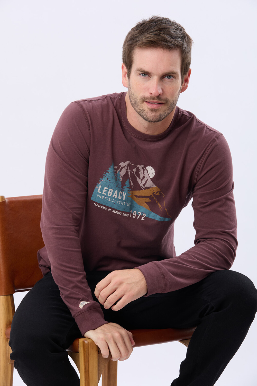 REMERA ESTAMPADA BORDO