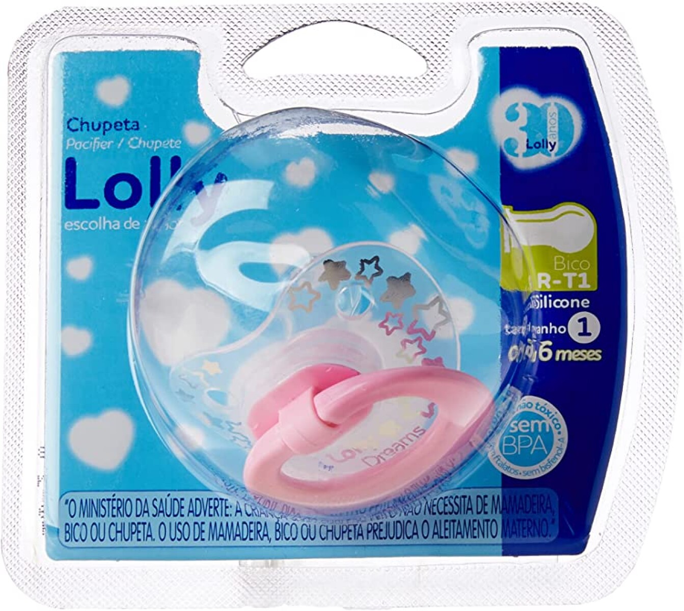 Chupete silicona Dreams 0-6m - rosa 