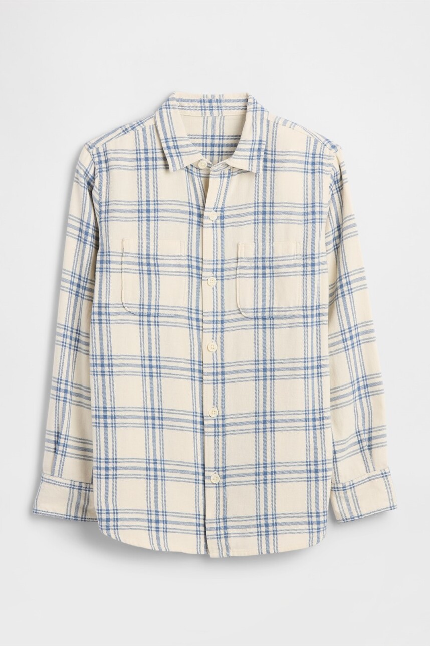 Camisa Flannel Niño Chino Plaid