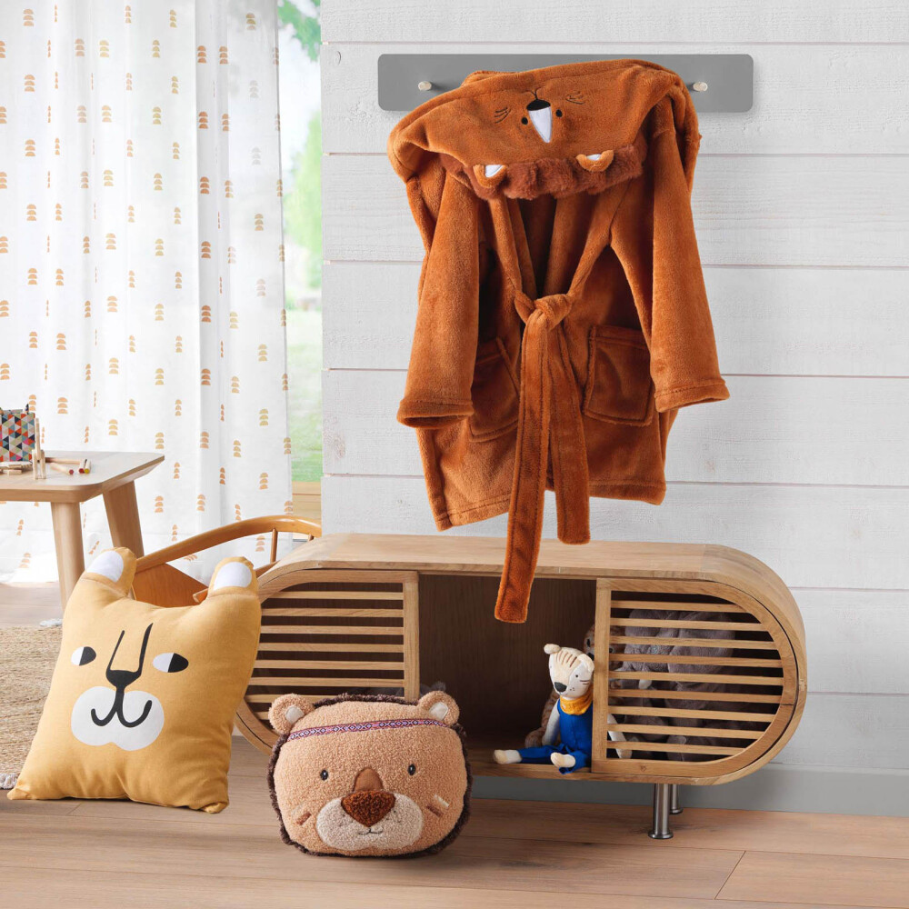 CARAS KIDS, LION POLIESTER NATURAL-BEIGE ALMOHADÓN