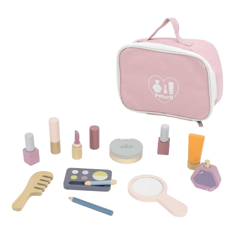 Juego Maquillaje Con Maletín Madera Polar B Juego Maquillaje Con Maletín Madera Polar B