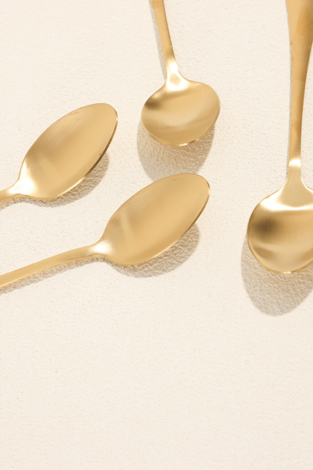 Cuchara De Té Olivo Set 4 Un. Dorado Color Unico