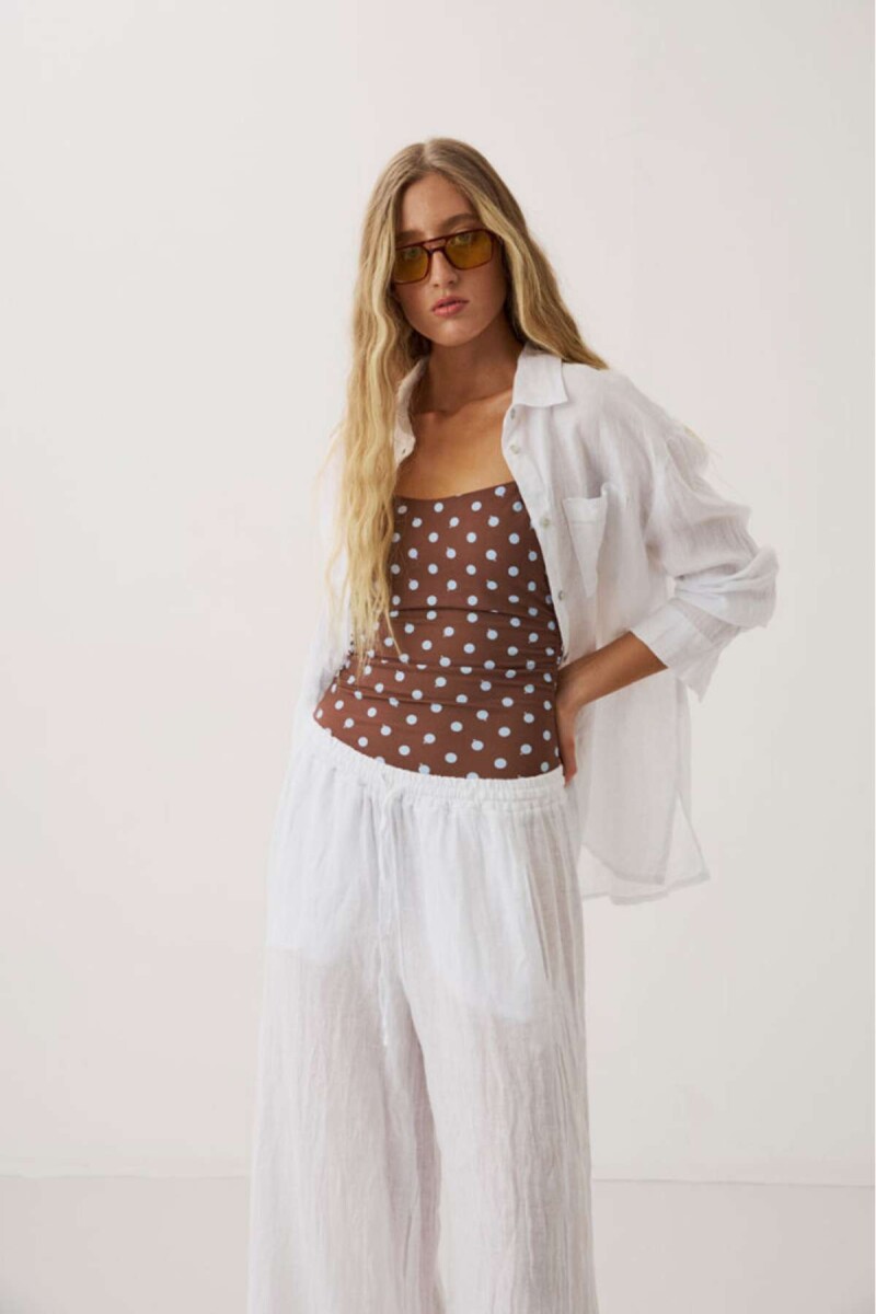 Camisa Azule - White 