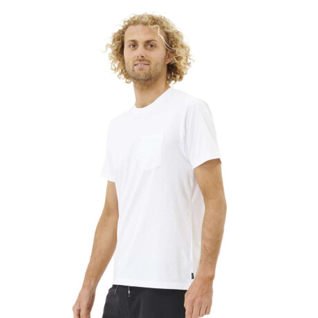 Remera Rip Curl Plain Pocket Blanco