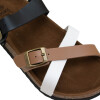 Sandalias Chill Sunday de Mujer - YF01W Camel-blanco